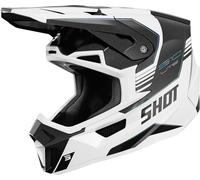Shot Lite S10 Mips Casco de motocross, Negro/Blanco, Talla S (55/56)
