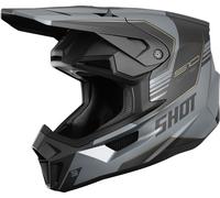 Shot Lite S10 Mips Casco de motocross, negro-gris, tamaño M para Hombres