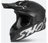 Shot Lite Solid Carbon Casco de Motocross, plata, tamaño XS para Hombres