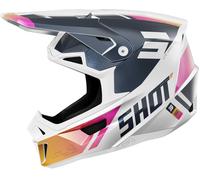 Shot Lite Ultra Casco de motocross, rosa-azul, tamaño XL para Hombres