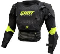 Shot Optimal 2.0 Chaqueta protectora, negro/amarillo, Talla L