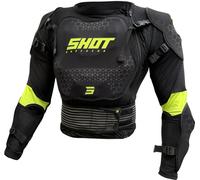 Shot Optimal 2.0 Chaqueta protectora, negro-amarillo, tamaño S para Hombres