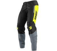 Shot Devo League Pantalones de motocross, negro-gris-amarillo, tamaño 30 para Hombres