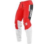 Shot Devo League Pantalones de motocross, negro-blanco-rojo, tamaño 38 para Hombres