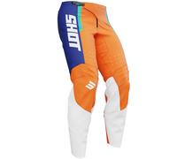 Shot Draw League Pantalones de motocross para niños, azul-naranja, tamaño 4/5