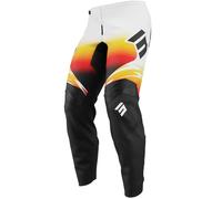 Shot Draw X-Trem Pantalones de motocross para niños, negro-blanco-naranja, tamaño 4/5