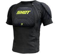 Shot Airlight Chaqueta protectora de manga corta, negro-amarillo, tamaño 2XL para Hombres