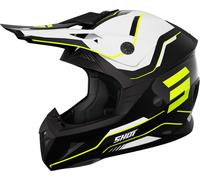 Shot Pulse Lines Casco de motocross, negro-blanco-amarillo, tamaño M para Hombres
