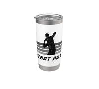 Shot Put - Lanzador de tiro de pista y campo Vaso térmico de acero inoxidable de doble pared