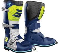 Shot Race 2 Botas de Motocross, Azul/Amarillo, Talla 44
