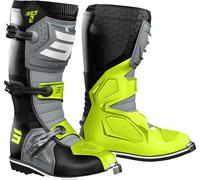Shot Race 2 Botas de Motocross, gris-amarillo, tamaño 41 para Hombres