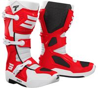 Shot Race 6 Botas de Motocross, blanco-rojo, tamaño 42 para Hombres