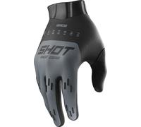 Shot Race Evo Guantes de motocross, negro/gris, Talla 10