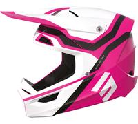 Shot Race Sky Casco de motocross, blanco-rosa, tamaño XL para Hombres