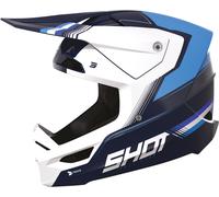 Shot Race Tracer Casco de motocross, negro-blanco-azul, tamaño XL para Hombres