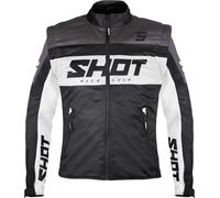 Shot Softshell Lite Chaqueta de motocross, negro-blanco, tamaño 2XL para Hombres