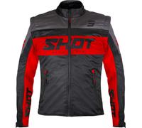 Shot Softshell Lite Chaqueta de motocross, negro-rojo, tamaño XL para Hombres