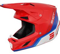 Shot Speed Atomic Mips Casco de motocross, rojo, Talla XXL (63/64)