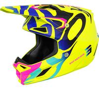 Shot Speed Ghost Casco de motocross juvenil, amarillo, Talla Y/M (51/52)