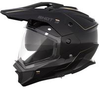 Shot Trek Max Vision Rally Casco de Enduro, negro/marrón, Talla XL (61/62)
