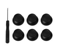 SHOTAY 6PCS Analog Stick Thumbsticks Thumb Stick Joystick Destornillador Juego de Herramientas Kits de Repuesto Negro para 4 Piezas de reparación del Controlador PS4 Negro