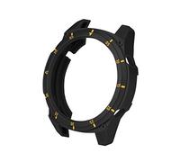 SHOTAY Funda para Reloj, Estuche para Huawei-Watch-GT2 46mm Funda Colorida para Relojes Inteligentes Carcasa de TPU GT 2 Protector de 46mm SIKAI Accesorios Deportivos Negro Dorado