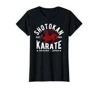 Shotokan Karate Do Martial Arts Japan Okinawa Camiseta gráfica económica, Mujer, Negro, M