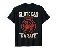 Shotokan Karate Tiger Kanji Vintage Dojo Emblema Camiseta
