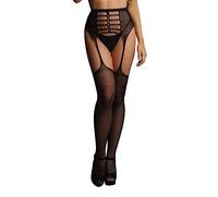 SHOTS High-waist garterbelt stockings - Black - O/S