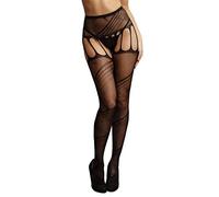 Shots - Le Désir Crotchless Cut-Out Pantyhose - Negro 150 ml