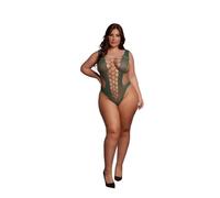 Shots Lingerie-DES019 - Lencería, color verde medianoche, talla XL - XXXXL