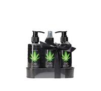 Shots - Pharmquests CBD - Bath and Shower - Care set - Green Tea Hemp Oil 0.81