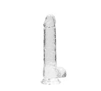 Shots - RealRock 8" / 20 cm Realistic Dildo With Balls - Transparent 319 ml