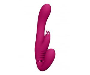 SHOTS Suki - Vibrating Strapless Strap-on Rabbit - Pink