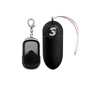 Shots Toys Huevo Vibrador con 10 Niveles de Velocidad, Negro, 1 Pieza 100 g