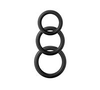 Shots Toys Pack de 3 Anillos para el Pene Color Negro - 100 gr