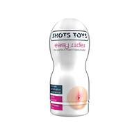 Shots Toys SHT016-1 Masturbador Portátil Easy Rider - Diseño Anal - Silicona - Sensacion Real - Compatible con Lubricantes - Dimensiones: 15,7 x 6,5 x 6,5 cm