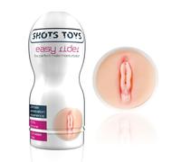 Shots Toys SHT016-3 Masturbador Portátil Easy Rider - Diseño Vaginal - Silicona - Reel Feal - Compatible Con Lubricantes - Dimensiones: 15,7 x 6,5 x 6,5 cm