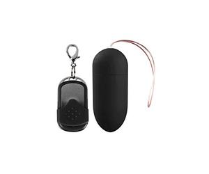 Shots Toys SHT025BLK Huevo vibrador a distancia para adultos - Vibrador de 10 velocidades - Negro - Pilas incluidas para el huevo y el mando - Adecuado para jugar en solitario o en pareja