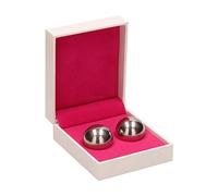 Shots Toys SHT114 Bolas Ben Wa Para Mujeres - Peso elevado - Plata - Metal - Peso: 130 gramos - Diámetro: 2cm
