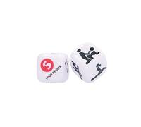 Shots Toys SLI165 Dados sexuales - Juego pervertido para parejas - Combina la posición sexual con la del lugar - Arcrílico - Dimensiones: 2,5 x 2,5 x 2,5 cm