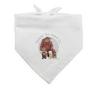 Should You Need Us Labyrinth With Ludo Hoggle and Didymus Dog Pet Bandana - Blanco
