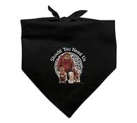 Should You Need Us Labyrinth With Ludo Hoggle and Didymus Dog Pet Bandana - Negro