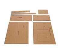 Shoulder Bag Acrylic Template Professional Precise Cutting Leather Patterns Templates DIY Tool for Handmade Bags Crafters 7pcs Clear Acrylic