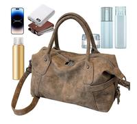 Shoulder Bag, Sling Tote, 14.17 x 5.91 x 7.87 Inches Travel Handbag, Vintage Casual Style, Lightweight Multipurpose Design, Stylish Carryall for Gym Airport Weekend Trips Leisure Social Activities