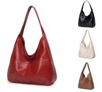 Shoulder Bag,Tote Bag for Women - Vegan Leather Tote Bag Hobo Bags Shoulder Bag Valentines Day Gifts Birthday Gifts for Women (Red)