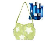 Shoulder Bag, Tote Purse, Large Capacity Design with Star Pattern, Portable Messenger Style, Shoulder Storage for Girt, Travel, School, Casual Outings, 14.96x12.6x4.72 Inches