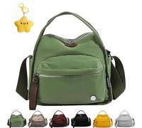 Shoulder Bag, Women Crossbody Shoulder Bag, Lightweight Large Capacity Solid Zipper Purse (Green)