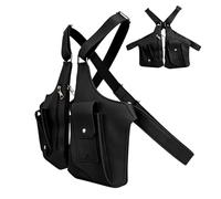 Shoulder Holster Bag - Anti-Theft Sling Armpit Pouch for Outdoor | PVC Polyester with Adjustable Fit, Blue Yellow Brown Pink Options, Travel Work School Passport Money Phone