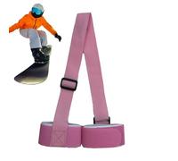 Shoulder Ski Carrier - Carrying Strap For Snow Sports Travel | Adjustable Nylon Webbing with Padded Shoulder Support, Hands Free Transport System, Eases Carrying Skis Poles During Resort Walks